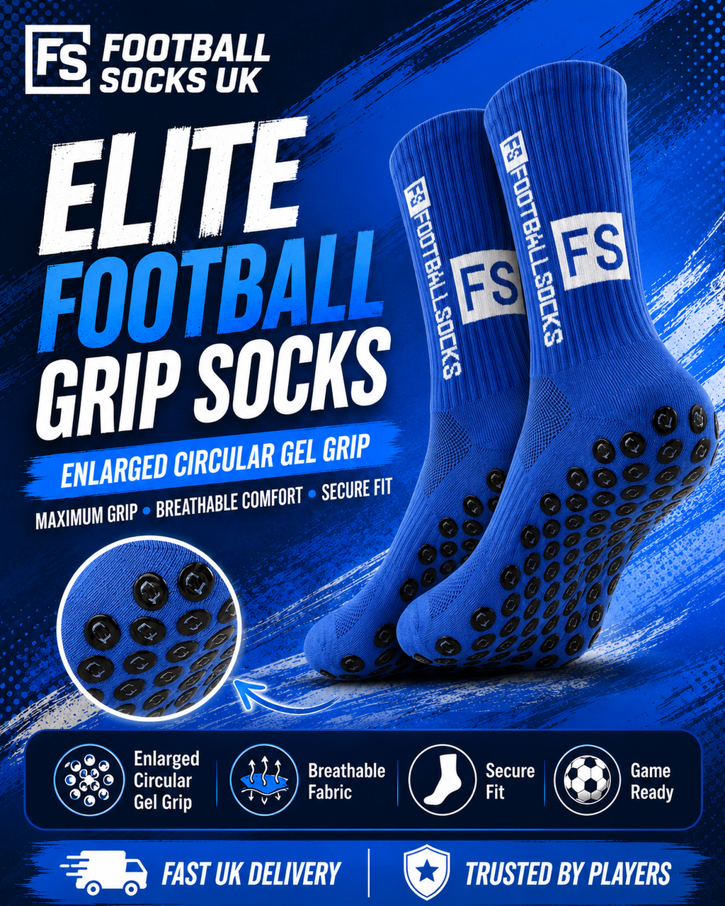 Football Grip Socks Men’s UK 6 Pairs